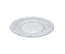 キサラ　15cm丸皿（クリアー） KSL-015W$